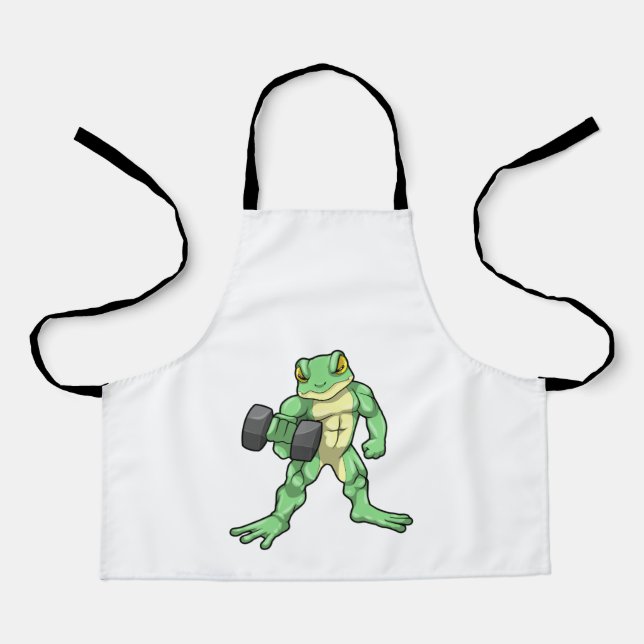 Tablier Grenouille à Bodybuilding avec Dumbbell (Recto)