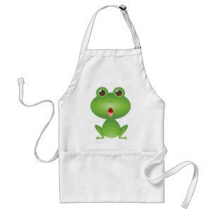 Tablier Grenouille Amphibienne Grenouille verte Cute Caric