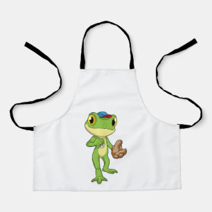 Tablier Grenouille au baseball avec gant de baseball