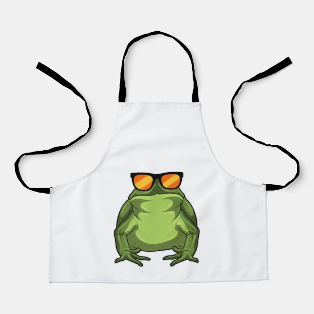 Tablier Grenouille avec lunettes de soleil (Recto)