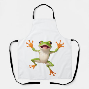 Tablier Grenouille Joyeux Joueur Fun Jumping Dans L'Air Jo