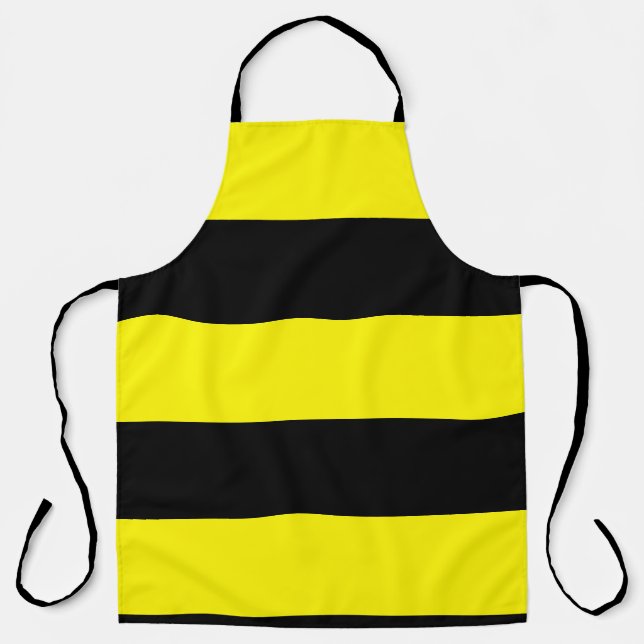 Tablier Grèves jaunes et noires (Recto)