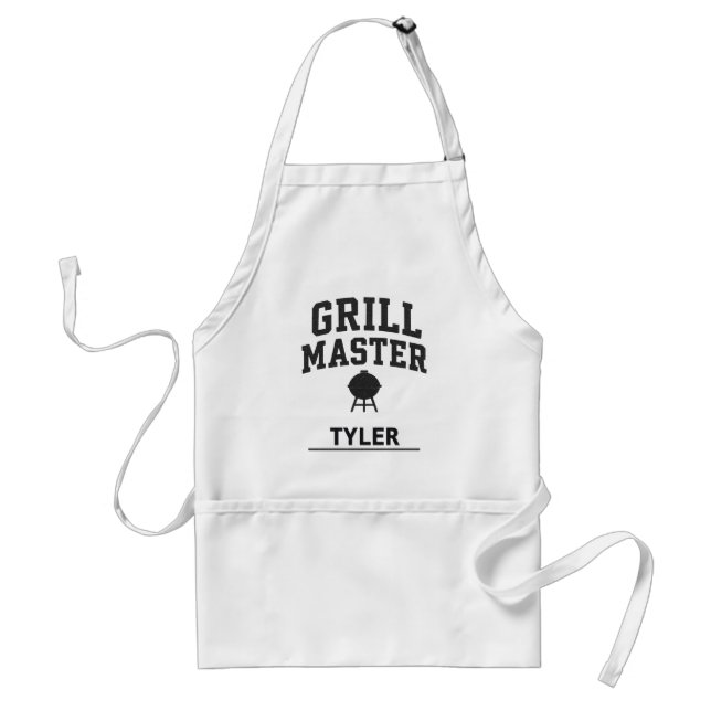 Tablier Grill Master BBQ personnalisé (Devant)