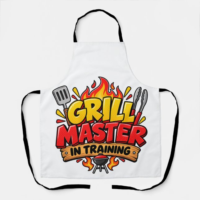 Tablier Grill Master In Training BBQ Apron (Recto)