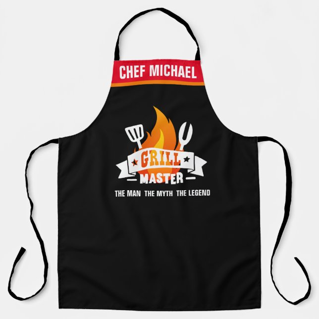 Tablier Grill Master | L'homme | Mythe | Légende Chef barb (Recto)