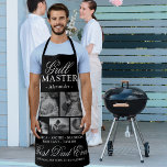 Tablier Grill Master père photo Collage<br><div class="desc">Elégant tablier de fête des pères avec 5 photos de vos beaux enfants, le titre "maître grill" et votre nom, les noms des enfants, et le mignon dicton qui dit "meilleur père jamais, certains hommes sont nés pour être père". Tout le texte est entièrement modifiable afin qu'il puisse être personnalisé...</div>