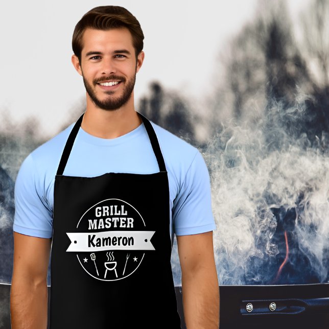 Tablier Grill Master personnalisé (avec votre nom) (Créateur téléchargé)