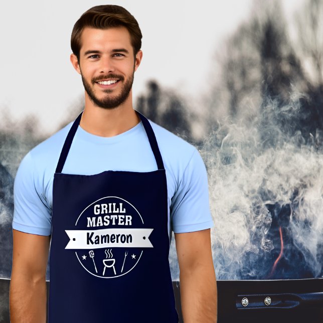 Tablier Grill Master personnalisé (avec votre nom) (Créateur téléchargé)