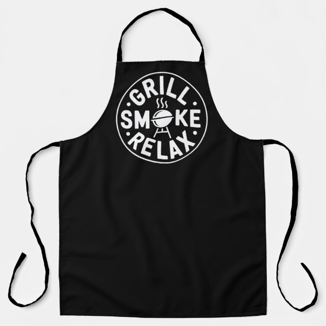 Tablier Grill Smoke Relax BBQ Quote (Recto)
