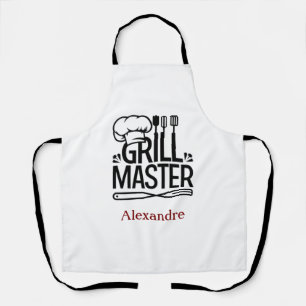 Tablier Grill sur mesure Master Apron - Cadeau de fête des
