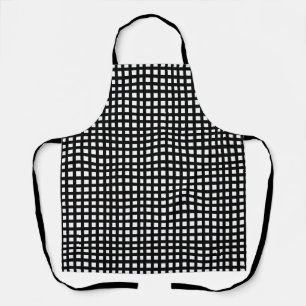 Tablier Grille de maillage carré noir