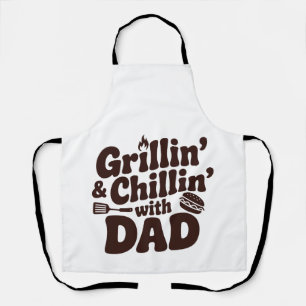 Tablier Griller et se détendre avec papa
