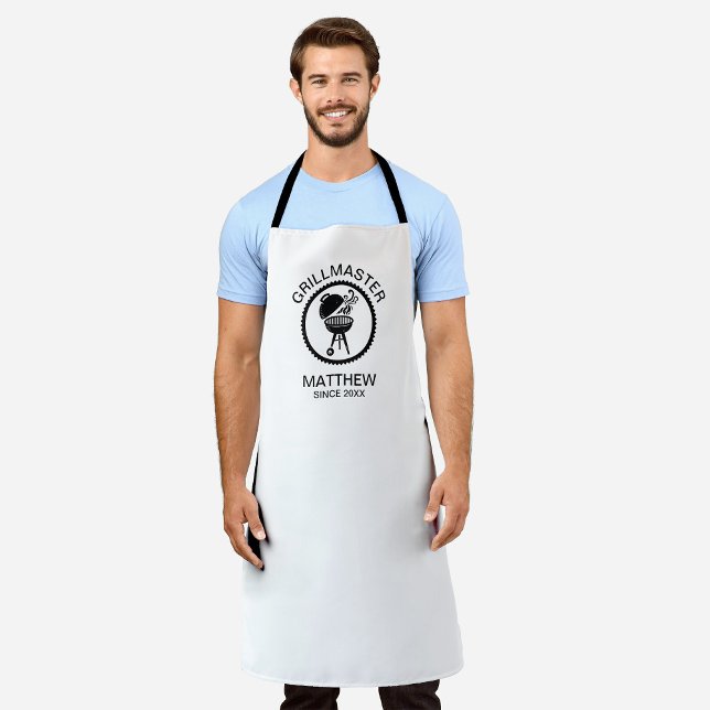 Tablier Grillmaster Since 20xx Black and White (Créateur téléchargé)