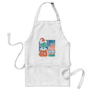 Tablier Grinch   Arrêtez Noël Graphique Vintage