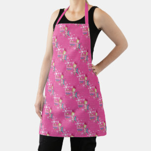 Tablier Grinch   Cindy-Lou Qui motif férié rose