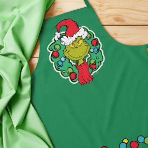 Tablier Grinch   Couronne de Noël