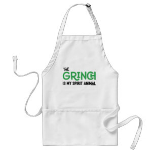 Tablier Grinch est mon Animal Spirituel