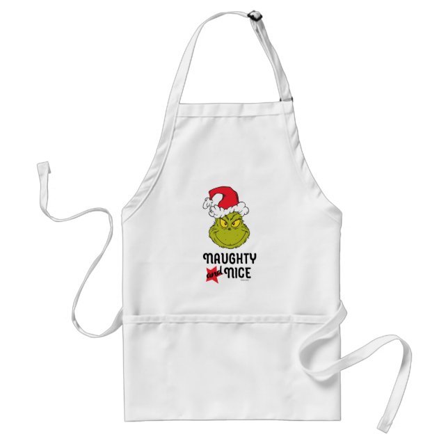Tablier Grinch | Méchant et Gentil (Devant)