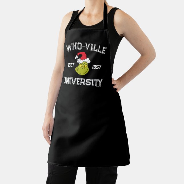 Tablier Grinch | Université de Who-ville Établie en 1957 (Insitu)