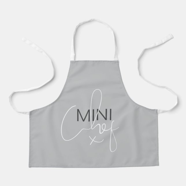 Tablier gris Mini Chef (Recto)