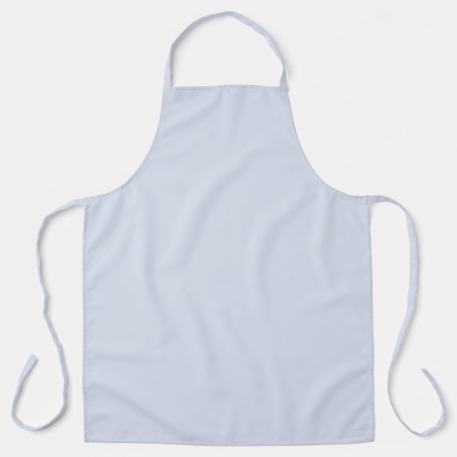 Tablier Gris Pervenche Doux Blanc Pastel Uni (Recto)