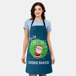 Tablier Groupe de famille Pajamas de fête de Noël Cookie B