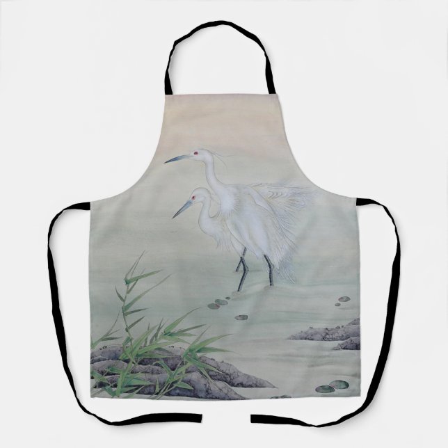 Tablier Grues dans la rivière Chinoise (Recto)