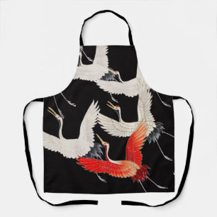 Tablier Grues volantes : Japonais Bird Kimono Art