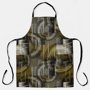 Tablier Grunge abstrait, marron monochrome