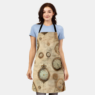 Tablier Grunge Rustic Steampunk Horloge (6)