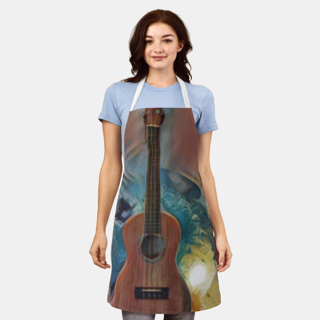 Tablier Guitare acoustique cool (Porté)