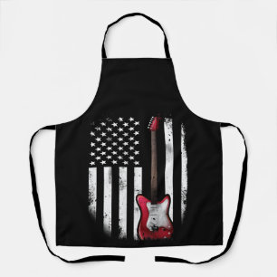 Tablier Guitare électrique Américain Drapeau Lecteur de 
