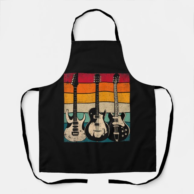 Tablier Guitare rétro (Recto)
