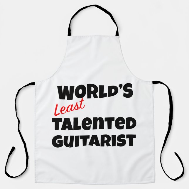 Tablier Guitariste le moins talentueux du monde (Recto)