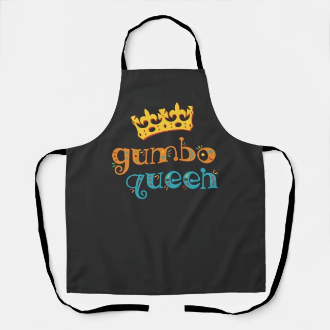 Tablier Gumbo Queen Louisiana ou Creole Cook (Recto)