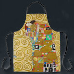 Tablier Gustav Klimt Exécution Nouveau Couple<br><div class="desc">Gustav Klimt,  Fulfillment 1910-1911 Couple Art Nouveau avec la signature de Klimt design tourbillonnant et belle peinture or.</div>