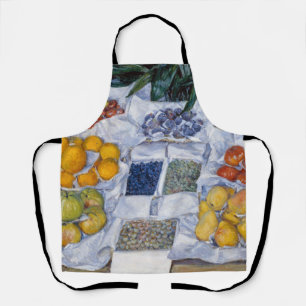 Tablier Gustave Caillebotte - Fruits présentés sur un socl