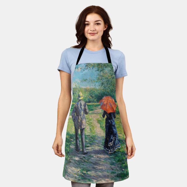 Tablier Gustave Caillebotte - Le chemin vers le haut (Porté)