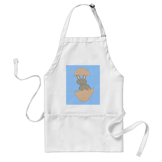 Tablier Hachage de lapin de l'oeuf Bizarre Cuisine Apron (Devant)