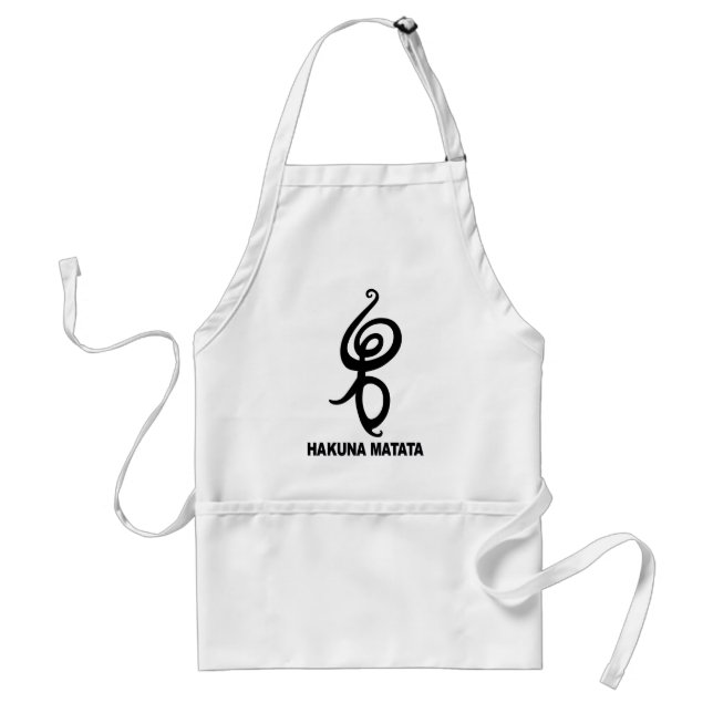 Tablier Hakuna Matata - symbole africain (Devant)