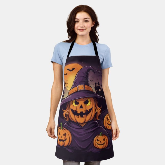 Tablier Halloween - (Porté)