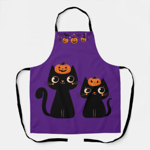 Tablier Halloween/Automne/citrouille/chat