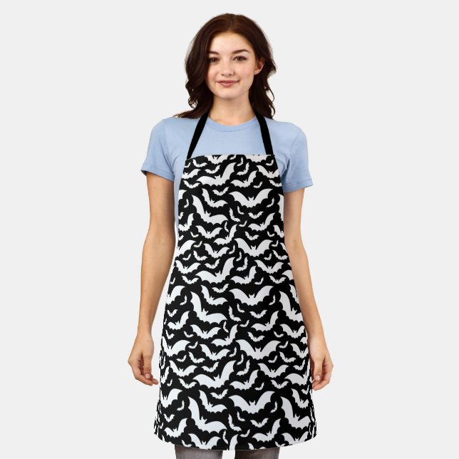 Tablier Halloween Bats Apron (Porté)