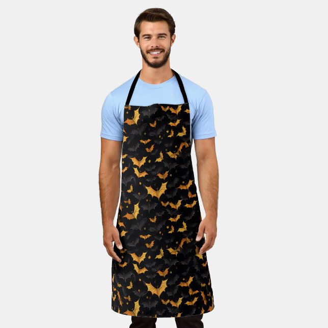 Tablier Halloween Bats Apron (Porté)