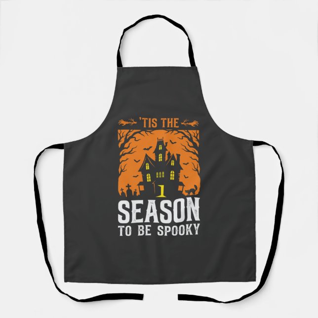 Tablier Halloween C'est La Saison Pour être Effrayant Desi (Recto)