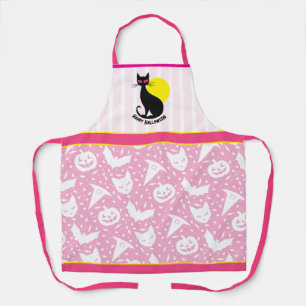 Tablier Halloween Chat Retro Halloween Apron