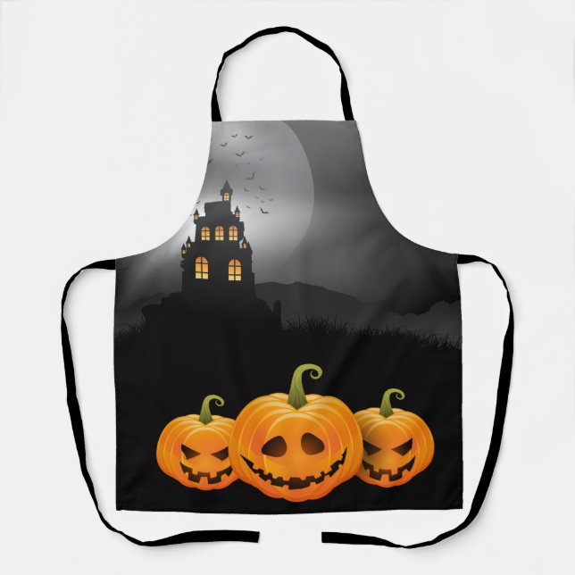 Tablier Halloween Citrouille Apron (Recto)