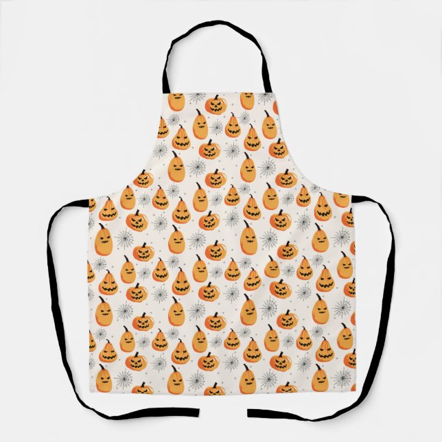 Tablier Halloween Citrouille Apron (Recto)