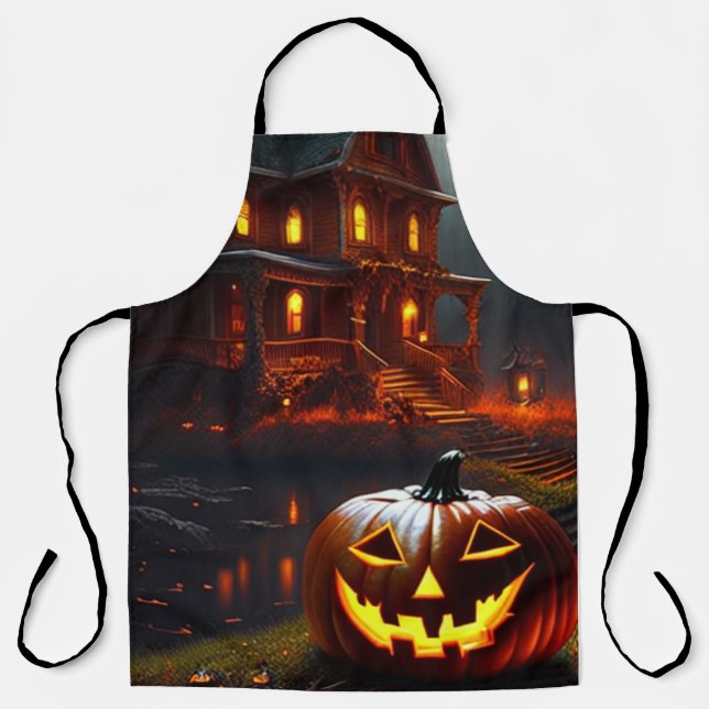 Tablier Halloween/Citrouille/Automne  (Recto)