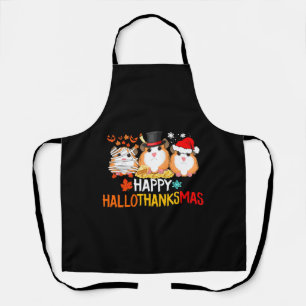 Tablier Halloween Cochon de Guinée Thankesgiving Noël